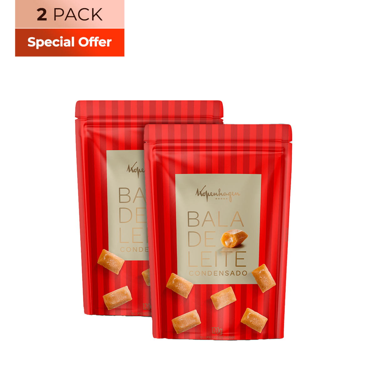 Bala de Leite On The Go (2x120g)